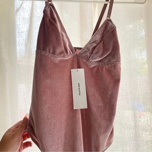 Urban outfitters velvet bodysuit